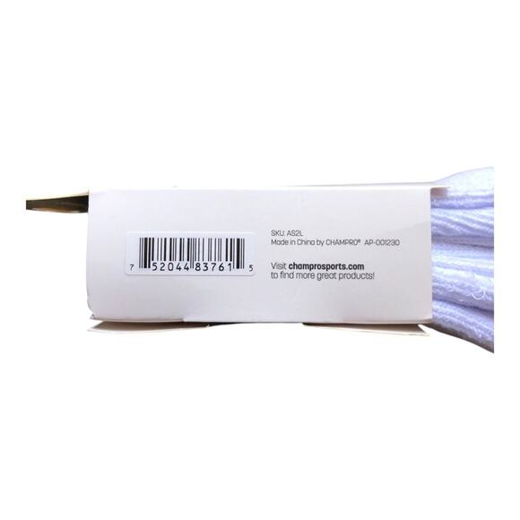 2 Champro White Unisex Athletic Multi-Sport Long Game Socks Adult Size Large - Picture 8 of 8